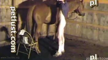 Massive dark horse and kinky rancher are banging in the doggy position