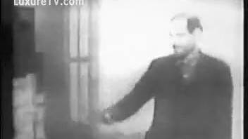 Ultra-rare vintage animal sex film featuring steamy intercourse