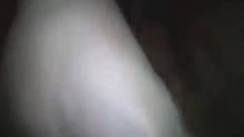 Light-skinned chick wearing a mask screwing a genuinely hot swine