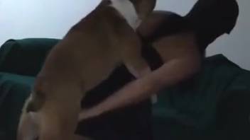 Sexy slut fucked by a filthy beast on video
