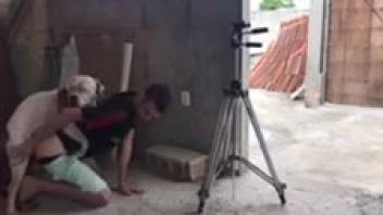 Guy experiencing several climaxes as he screws his canine