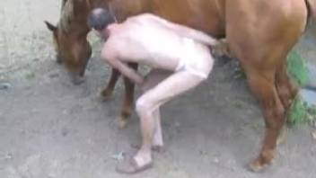 Tall-limbed dude banging a huge-cocked stud right here